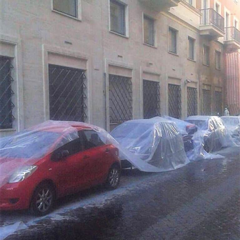 Sabbiatura facciate di edifici Roma e Viterbo